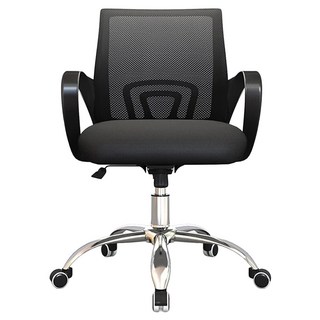 E家工廠 辦公椅 394-HB, 黑色, 1個