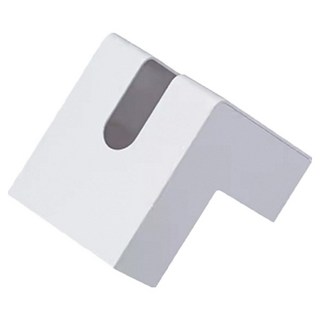 더플로우커머스 감성무드 L형 홈데코 인테리어 티슈 케이스, 화이트, 1개