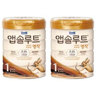 앱솔루트 명작 2FL 분유 1단계, 800g, 2개