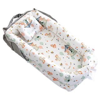 Kori Deer 可莉鹿 純棉便攜式 S6旋轉木馬 120 x 90cm 寶寶床中床, 85 x 45cm, 1個