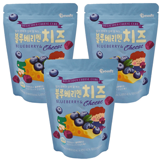 Yomit 韓爸田園日記 餅乾, 藍莓起司, 16g, 3包