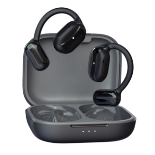 엠지텍 하모니크 이어프리 오픈프로 골전도 오디오 코딩 무선 오픈형 블루투스 이어폰, EarFree OPEN PRO, 블랙