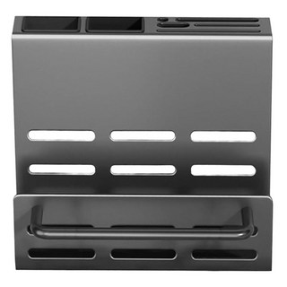 德利生活 廚房刀具餐具置物架 A6款 刀架 + 砧板架單杯帶桿, 槍灰色, 1組