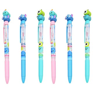 hM PLUS 迪士尼史迪奇造型三色筆組, 0.5毫米, 混合顏色, 2組