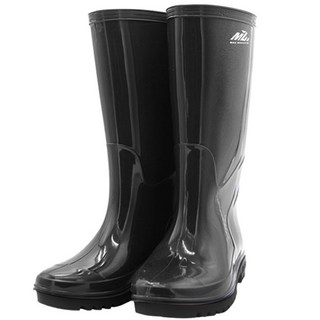 防水橡膠靴, 黑色, 1個