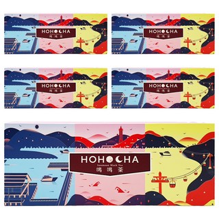 HOHOCHA 喝喝茶 風景立體茶包 Set, 台灣南投縣魚池鄉, 日月潭紅茶, 紅玉 3包 + 阿薩姆 2包 + 紅韻 2包 + 山茶紫芽 2包, 5盒