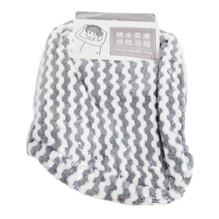PATTO RABBIT 百特兔 親水柔膚浴帽, 條紋, 1個