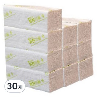 티슈갤러리 천연펄프 뽑아쓰는 키친타올, 100매, 30개
