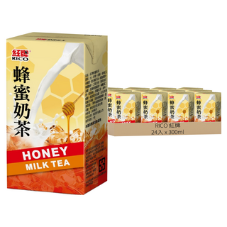 RICO 紅牌 蜂蜜奶茶, 24入, 300ml