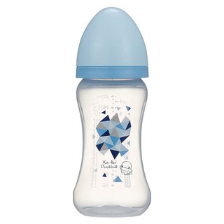 KU.KU Duckbill 酷咕鴨 KU KU 幾何視界PP寬口奶瓶, 顏色隨機, 270ml, 1個