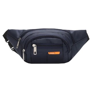 Sport 尼龍多功能腰包 腰圍85-115cm 材質尼龍和滌綸 適用於跑步和休閒旅遊, 深藍色, 35 x 15 x 14cm