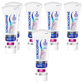 SENSODYNE 舒酸定 專研亮白抗敏牙膏, 100g, 6條