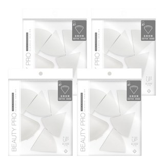 Solone 台灣公司貨 面面俱到上妝粉撲 6個, 扇形, 4袋