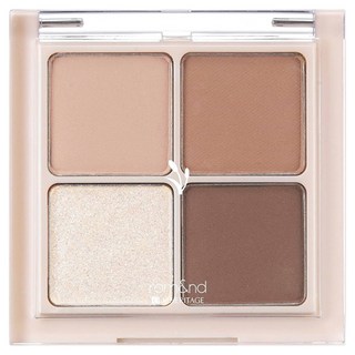 rom&nd 台灣公司貨 浪漫四色眼影盤 7g, N01 Dry Willow Flower 乾燥柳花, 1個