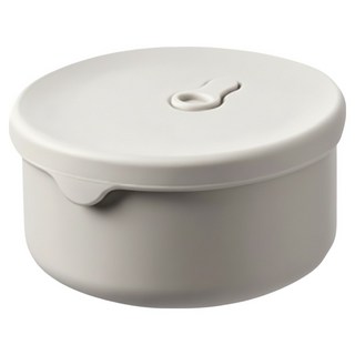 Fasola 食品用鉑金矽膠可微波便當盒 700ml, 灰色, 1個