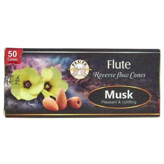 Flute 印度倒流香 套裝 50個, Musk 麝香, 1盒
