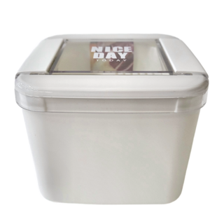 Lustroware 岩崎 防油汙微波便當盒 610ML, 白色, 1個