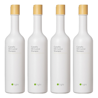 O'right 歐萊德 茶花控油洗髮精 400ml 油性頭皮控油潔淨, 4瓶