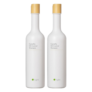 O'right 歐萊德 茶花控油洗髮精 400ml 油性頭皮潔淨, 2瓶
