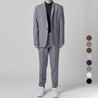 Applee 男士四季燕尾服領單扣西裝外套 + 西裝褲套裝