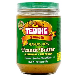 테디 스무스 땅콩버터잼, 454g, 1개