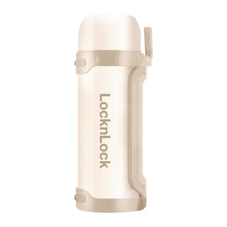 手提廣口壺, 白色 + 米色, 1.8L, 1個