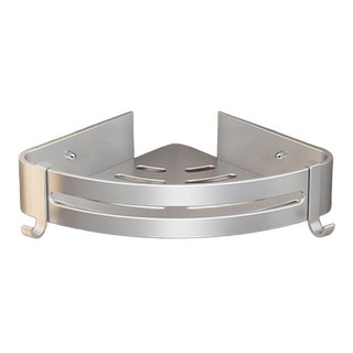 浴室置物架 三角籃 無痕貼片款, 消光銀, 1個