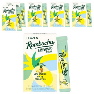 TEAZEN 茶禪 康普茶沖泡飲 鳳梨口味, 5g, 10條, 6盒