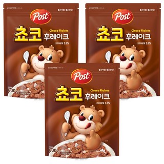 포스트 쵸코후레이크 시리얼, 600g, 3개