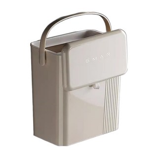 Mega 法式奶油風廚房掛式垃圾桶, 30.5 x 26.5 x 13cm, 奶白色, 1個