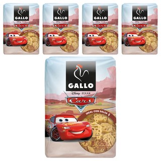 西班牙 GALLO 公雞牌 汽車總動員造型義大利麵, 300g, 5包