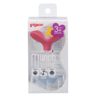 pigeon 貝親 Munch teether 嬰兒固齒器, 固齒器, 橘色花瓣, 1盒