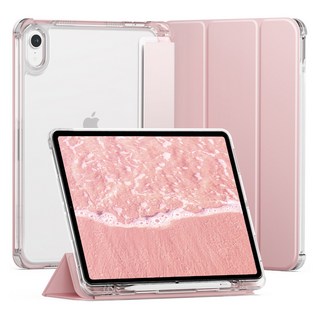 신지모루 클리어 애플펜슬 수납 태블릿PC 케이스, 핑크샌드, 1개