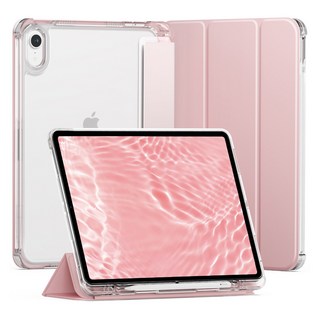 신지모루 클리어 애플펜슬 수납 아이패드 케이스, 핑크샌드, 1개