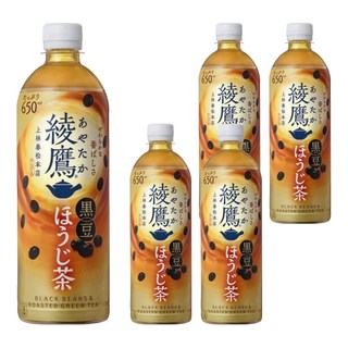 綾鷹 黑豆焙茶, 650ml, 5個
