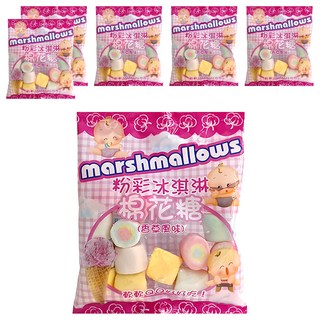 粉彩冰淇淋棉花糖 (香草風味), 軟軟QQ好好吃!, 23g, 6包