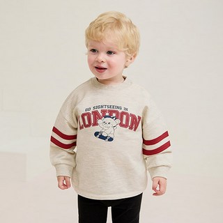 milkmile 兒童俏皮滑板熊大學T