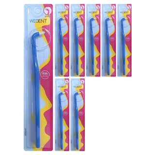WEDENT 威登 單束毛細軟毛牙刷 藍色, 1入, 8個, 5mm
