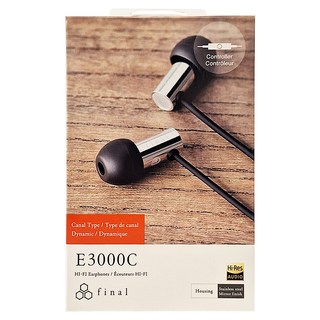 final E3000C 入耳式耳機 麥克風版, 中高頻音質細膩華麗, 獨家矽膠耳塞設計, 單鍵麥克風線控, FI-E3DSSC