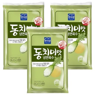 면사랑 동치미맛 냉면육수, 5kg, 3개