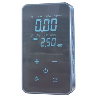 迷你無線智慧胎壓打氣機 13.7 x 8.7 x 4.7cm 395g, 黑色, 1個