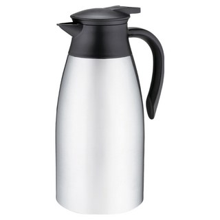 24H不鏽鋼雙層真空保溫壺 304不鏽鋼內部, 銀色, 2L, 1個