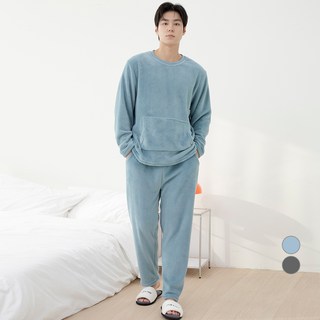 CARET 男女通用日常超細纖維睡眠睡衣上下套組