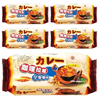 承昌食品 咖哩全麥拉麵 純素, 420g, 5包