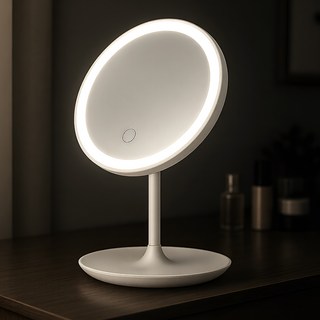 코지웰 LED 탁상거울 스마트 조명 IP1003, 화이트