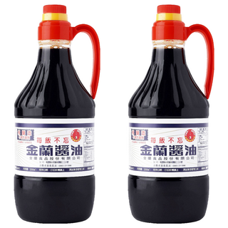 金蘭 醬油 無添加味精、防腐劑 適用於滷、炒、沾、拌, 1.5L, 2瓶