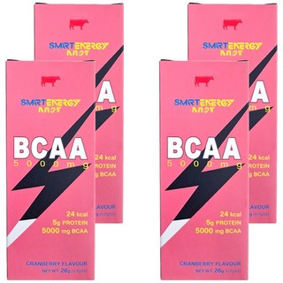 RED COW 紅牛 聰勁即溶BCAA 5000mg 蔓越莓口味, 26g, 4盒