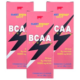RED COW 紅牛 聰勁即溶BCAA 5000mg 蔓越莓口味, 26g, 3盒