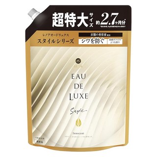 Lenor 蘭諾 日本原裝進口 EAU DE LUXE 衣物柔軟精 金蓋白補充包, 1.01L, 1包