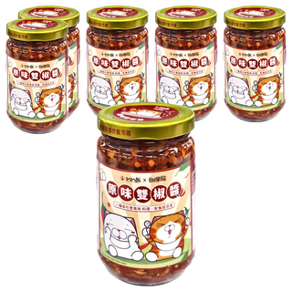 扒扒飯 雙椒醬, 開胃辣椒醬 拌飯拌麵皆宜, 260g, 6罐